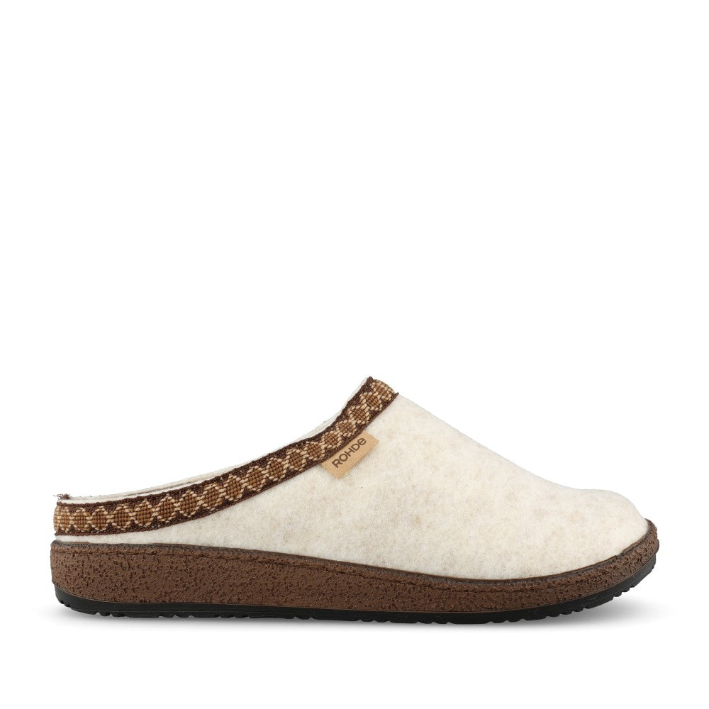 Ladies 6425 Novara-D Mule Slipper In Cream