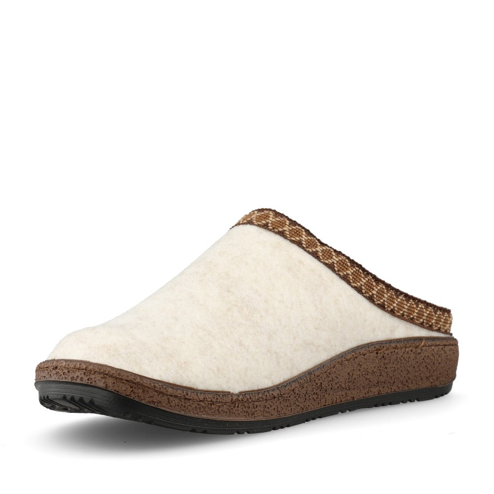 Ladies 6425 Novara-D Mule Slipper In Cream