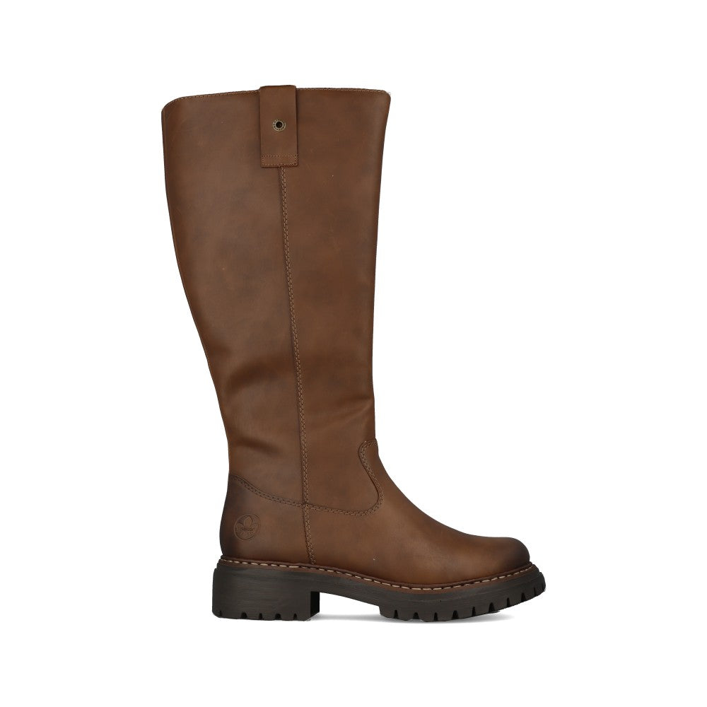 Rieker Ladies 72656 Long Leg Boot In Brown