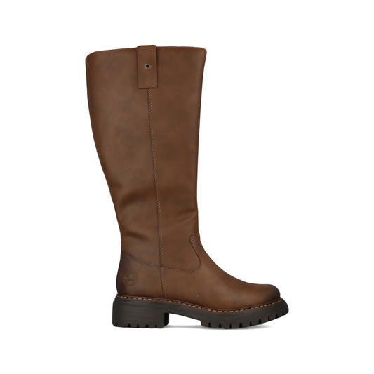 Rieker Ladies 72656 Long Leg Boot In Brown