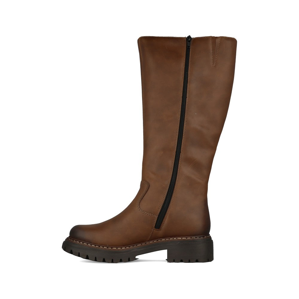 Rieker Ladies 72656 Long Leg Boot In Brown