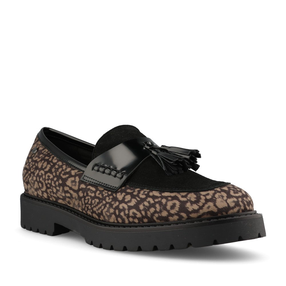 Donna Serena Ladies 746300DM Loafer In Black Leopard