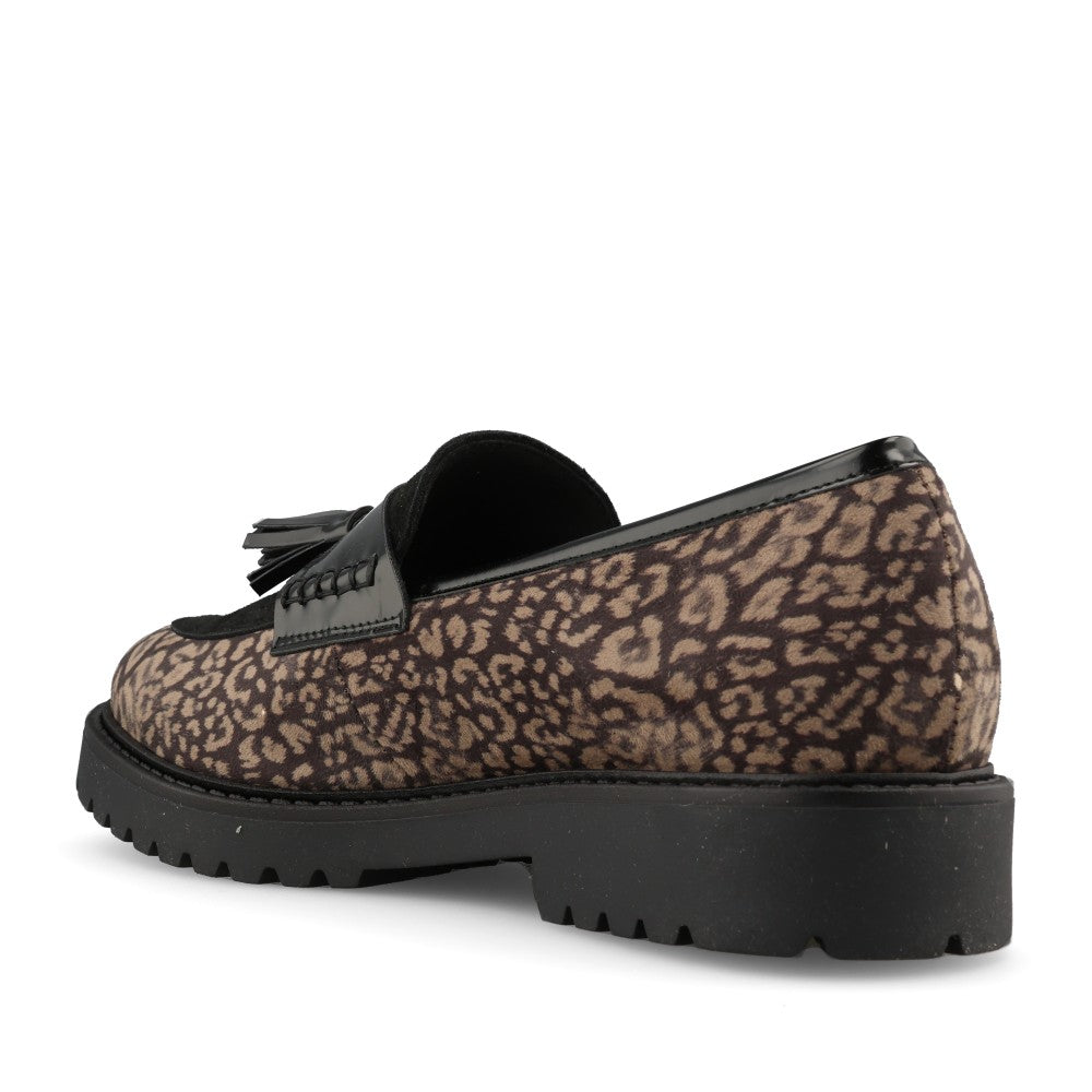 Donna Serena Ladies 746300DM Loafer In Black Leopard