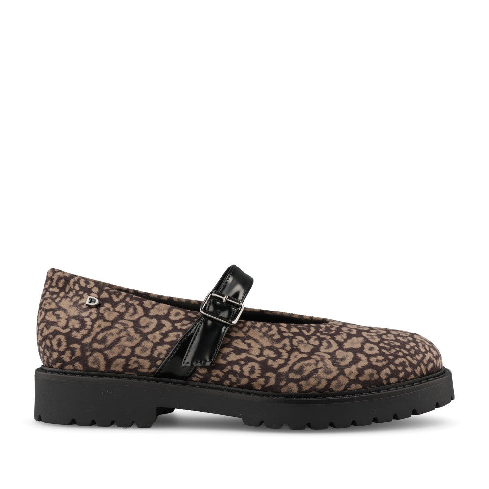 Donna Serena Ladies 746297DM Shoe In Black Leopard