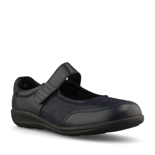 Ladies Hamster 75156C 2V Mary Jane Shoe in Navy Leather