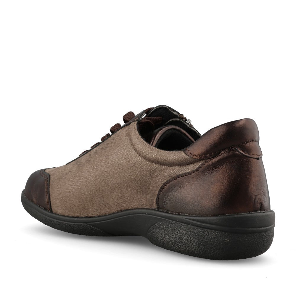 Ladies Wayfaring 75374B 2v Laced Shoe In Taupe Metalic Multi