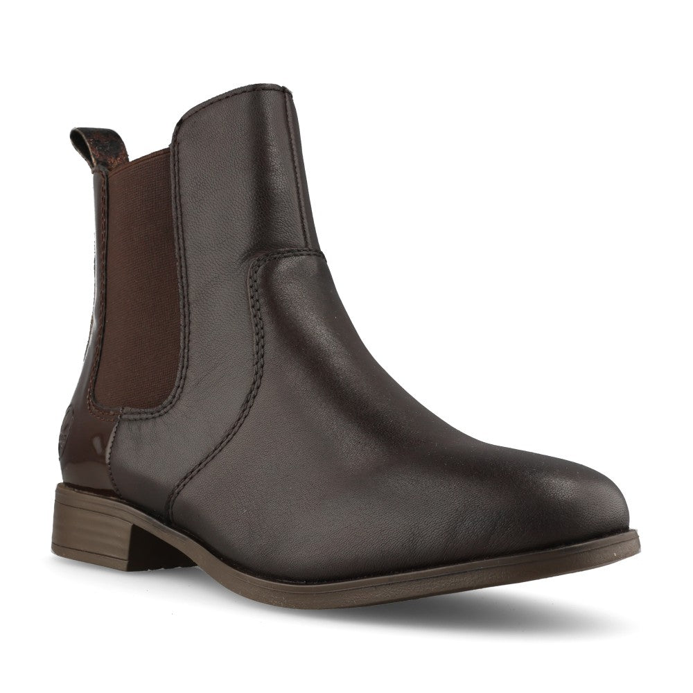 Rieker Ladies 77094 Ankle Boot In Brown