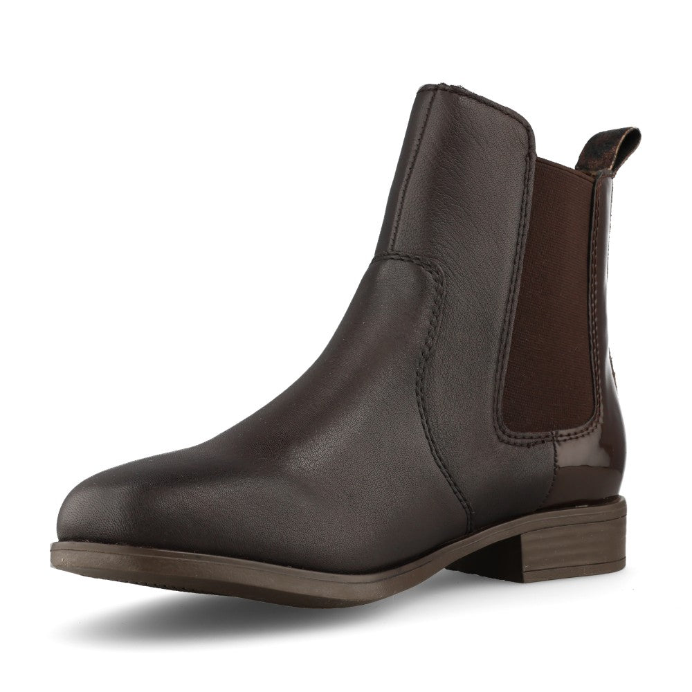 Rieker Ladies 77094 Ankle Boot In Brown