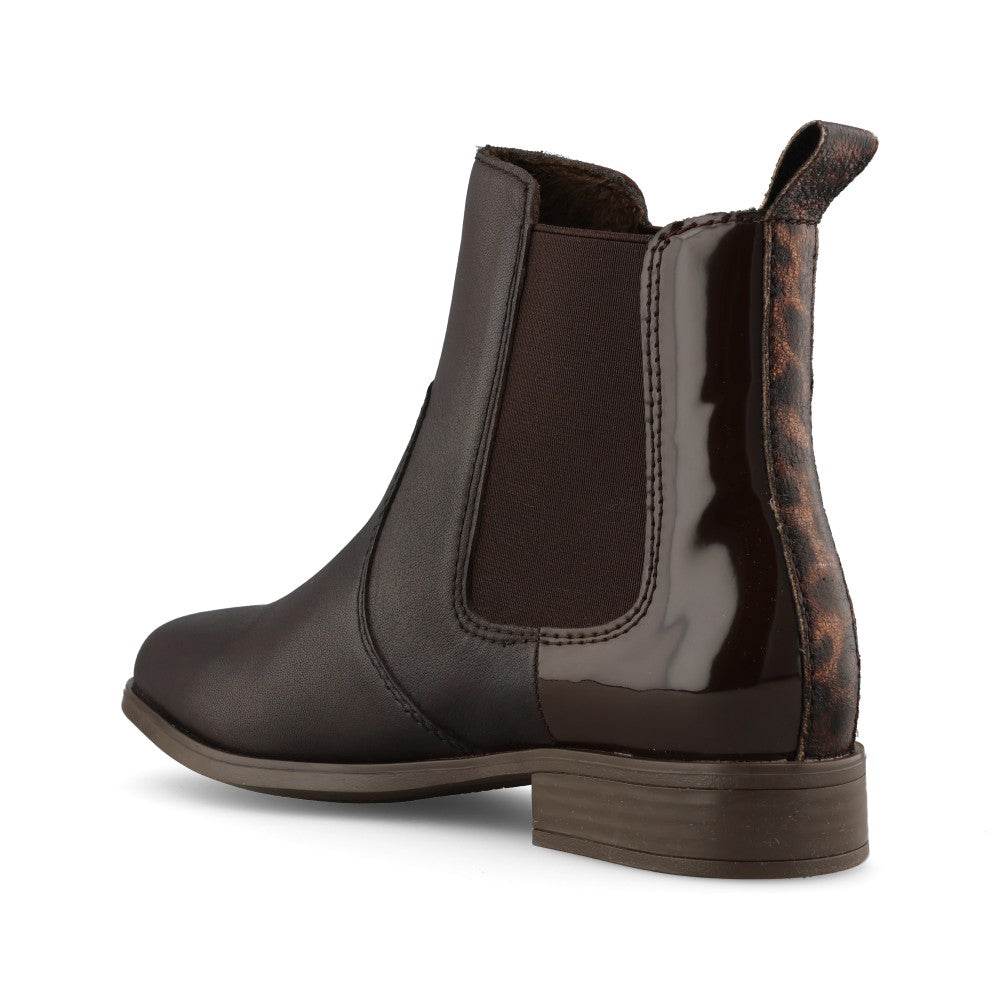 Rieker Ladies 77094 Ankle Boot In Brown