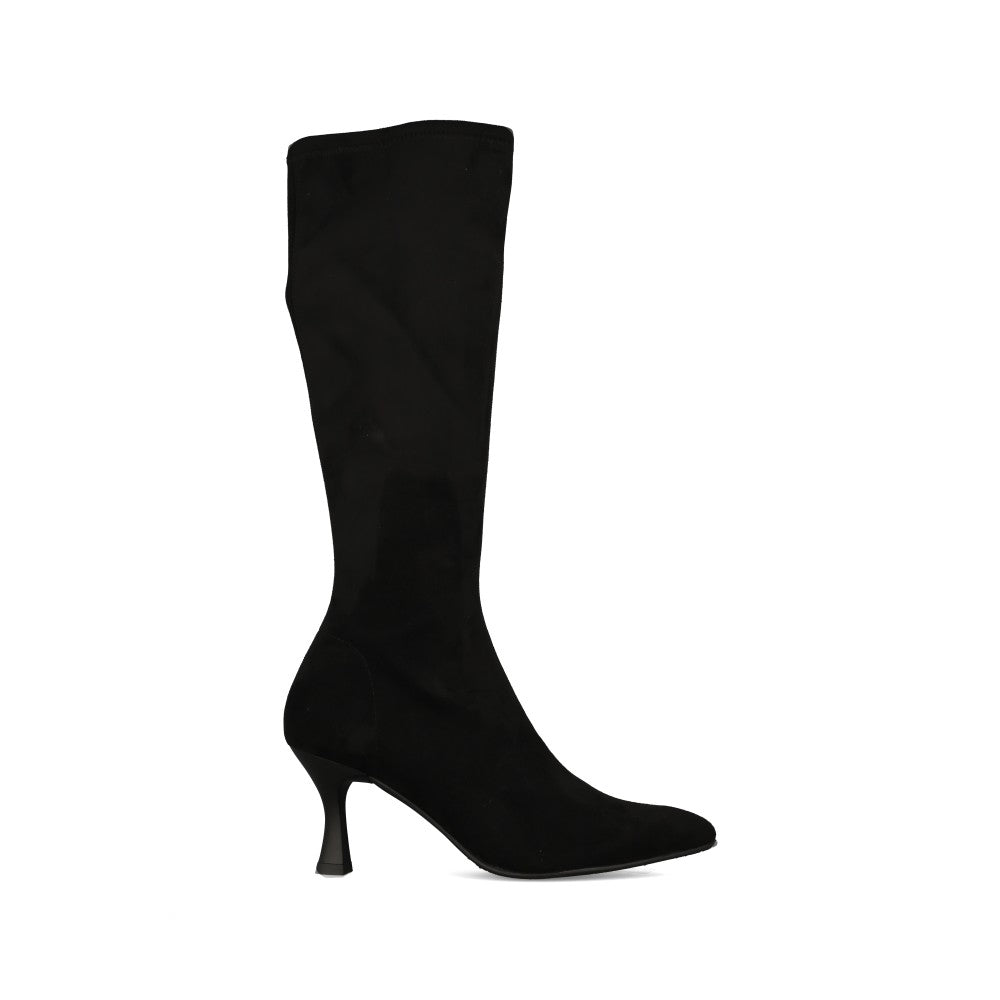 Miss Elastic Ladies 78041 Stretch Ankle Boot In Black