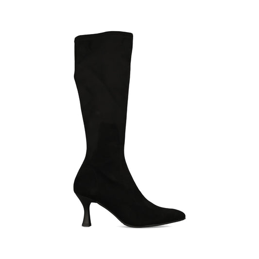 Miss Elastic Ladies 78041 Stretch Ankle Boot In Black