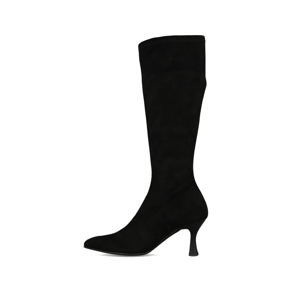 Miss Elastic Ladies 78041 Stretch Ankle Boot In Black