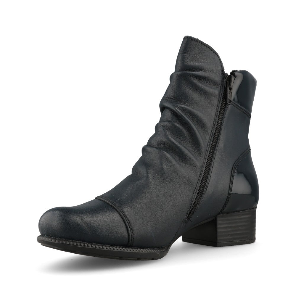Rieker Ladies 78659 Ankle Boot In Blue