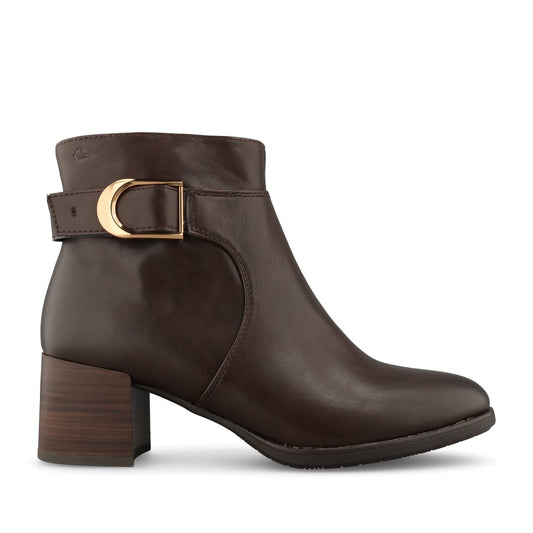 Jana Ladies 8-25370 Ankle Boot In Mocha