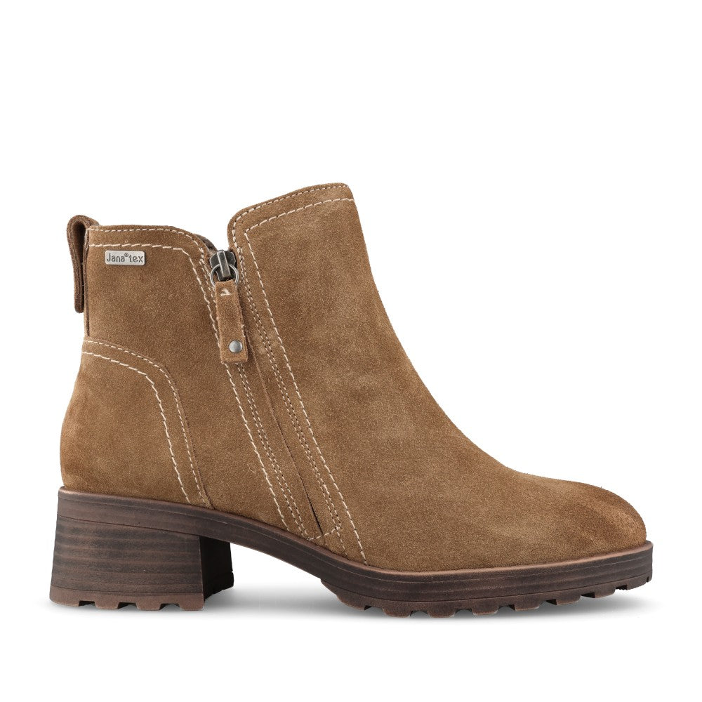 Jana Ladies 8-25711 Ankle Boot In Camel