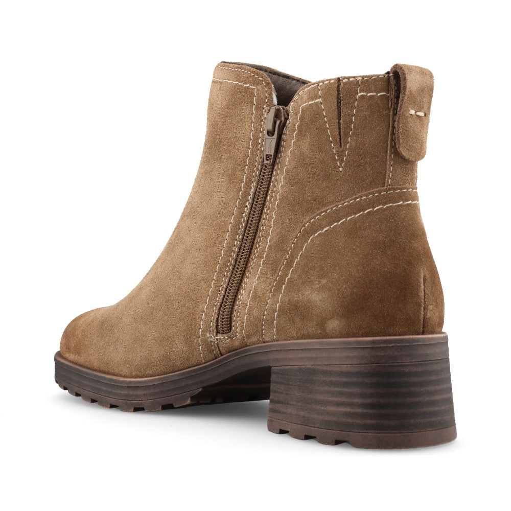 Jana Ladies 8-25711 Ankle Boot In Camel