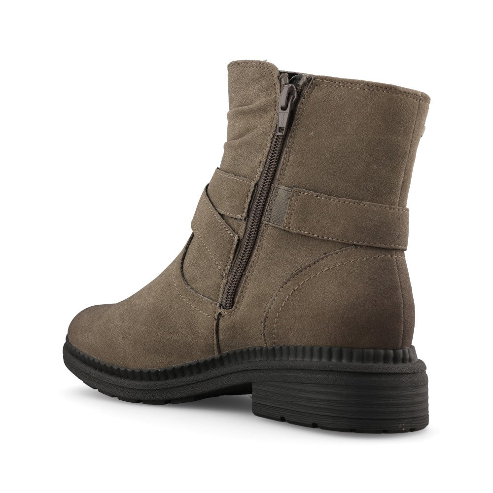Jana Ladies 8-26493 Ankle Boot in Stone Suede