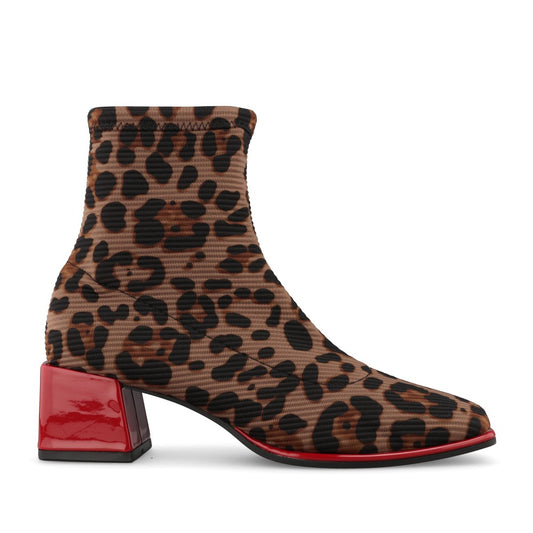 Gioseppo Ladies 80683 Ankle Boot In Leopard