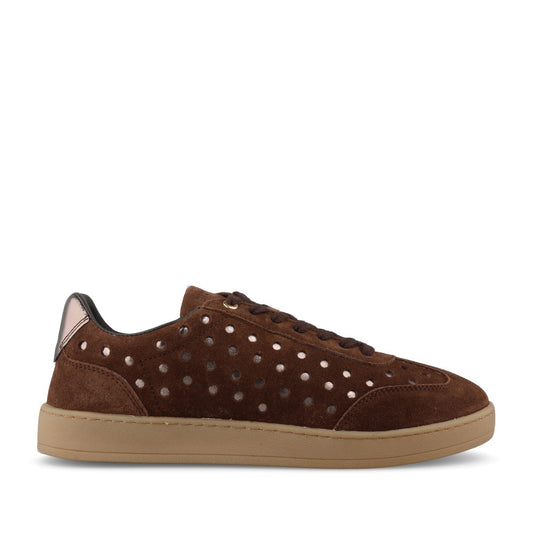 Gioseppo Ladies 80779 Trainer In Chocolate