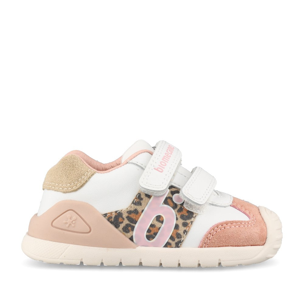Biomecanics Girls 261108-C902 Shoe In White Leopard