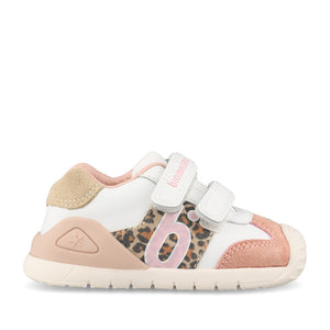 Biomecanics Girls 261108-C902 Shoe In White Leopard