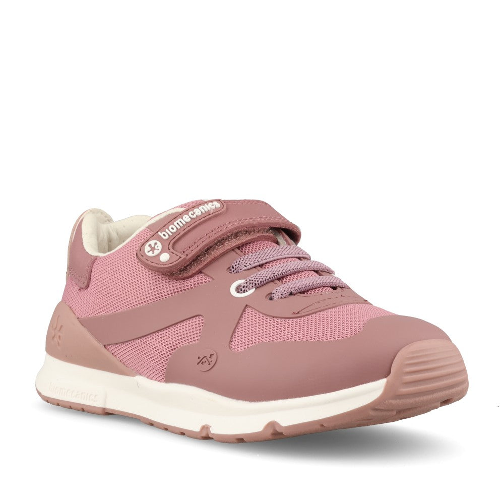 Girls 231007-b Laced Trainer In Mauve