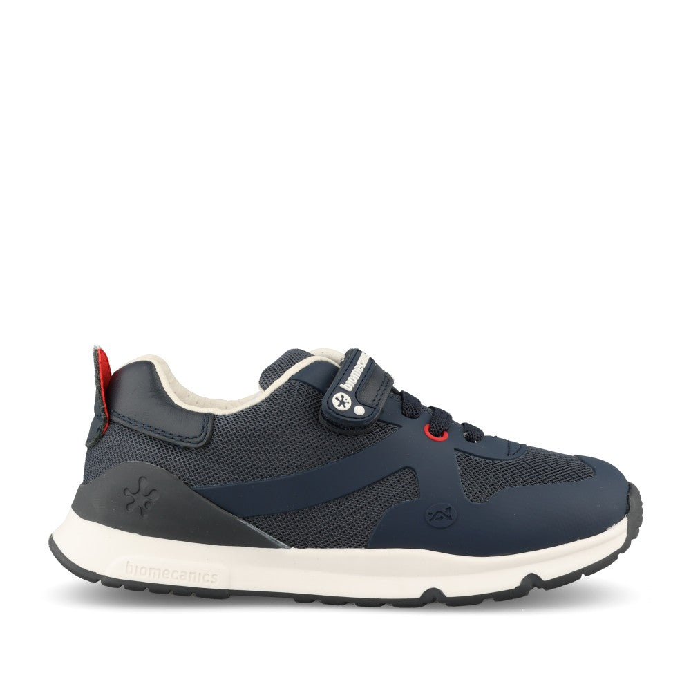 Boys 231007 Laced Trainer In Navy