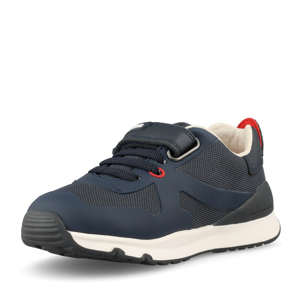 Boys 231007 Laced Trainer In Navy