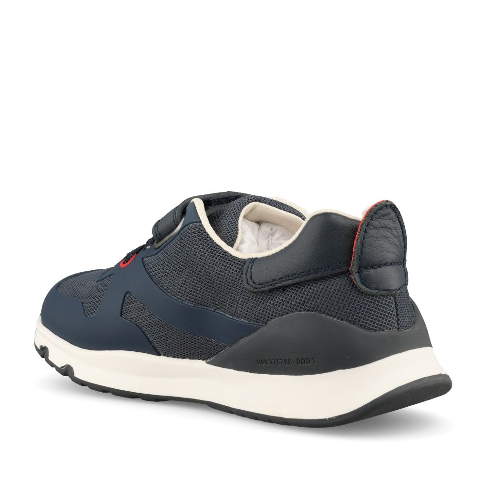 Boys 231007 Laced Trainer In Navy
