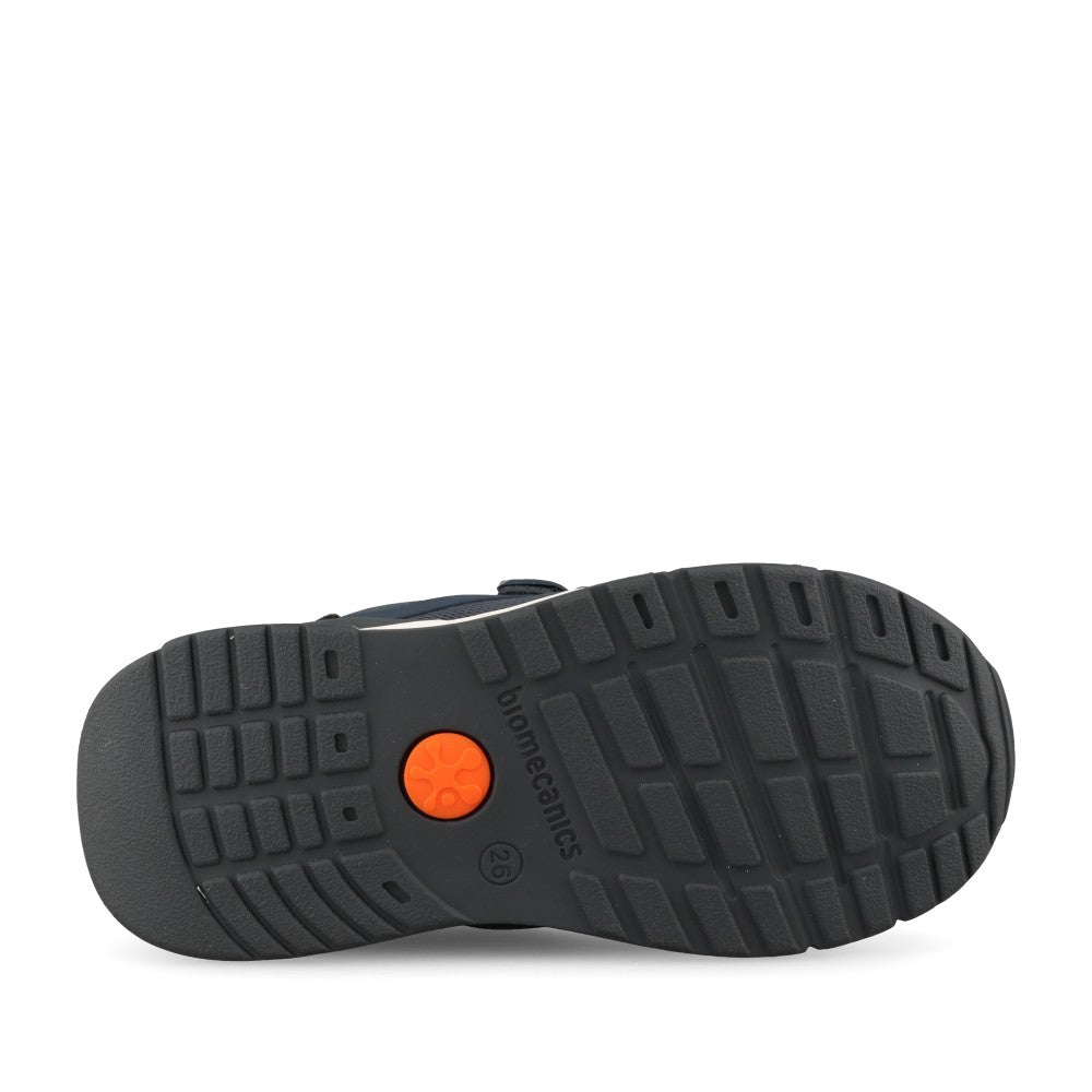 Boys 231007 Laced Trainer In Navy