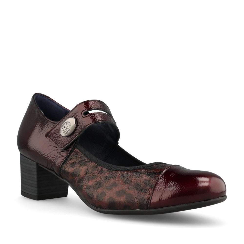 Dorking by Fluchos Ladies D8637 Mary Jane In Burgandy
