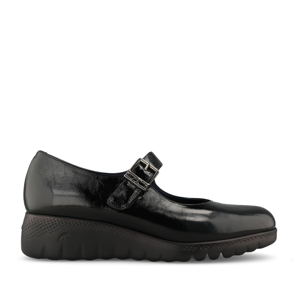 Fluchos Ladies F2247 Wedge Shoe In Black