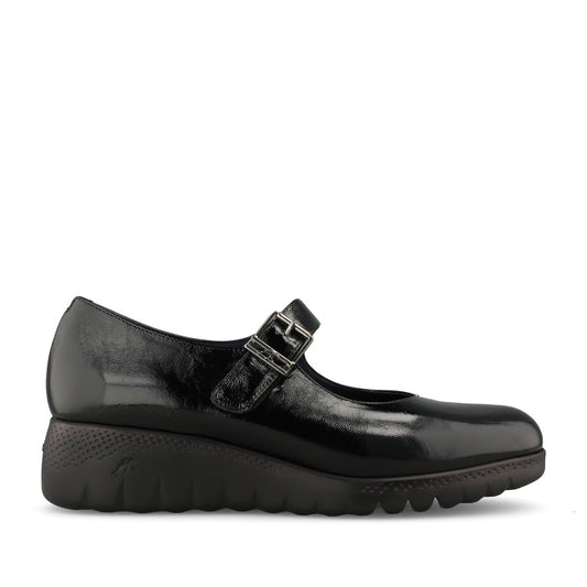 Fluchos Ladies F2247 Wedge Shoe In Black