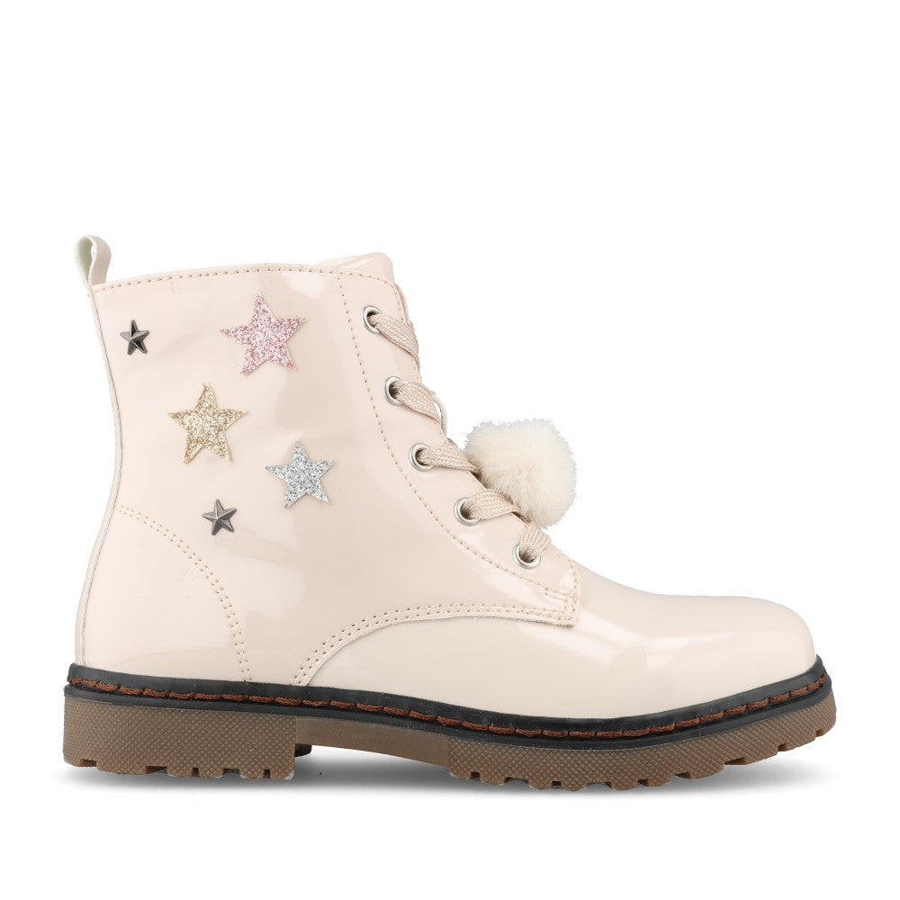 XTI Girls 154116 Ankle Boot In Beige Patent