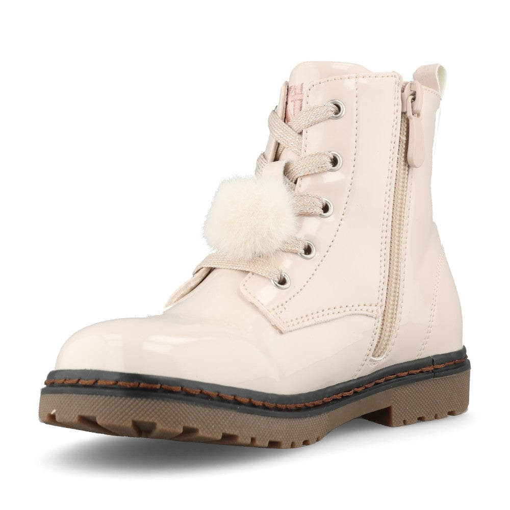 XTI Girls 154116 Ankle Boot In Beige Patent