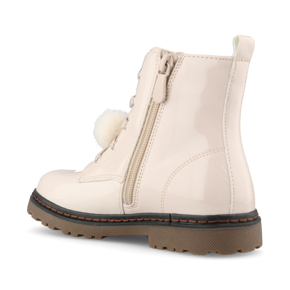 XTI Girls 154116 Ankle Boot In Beige Patent