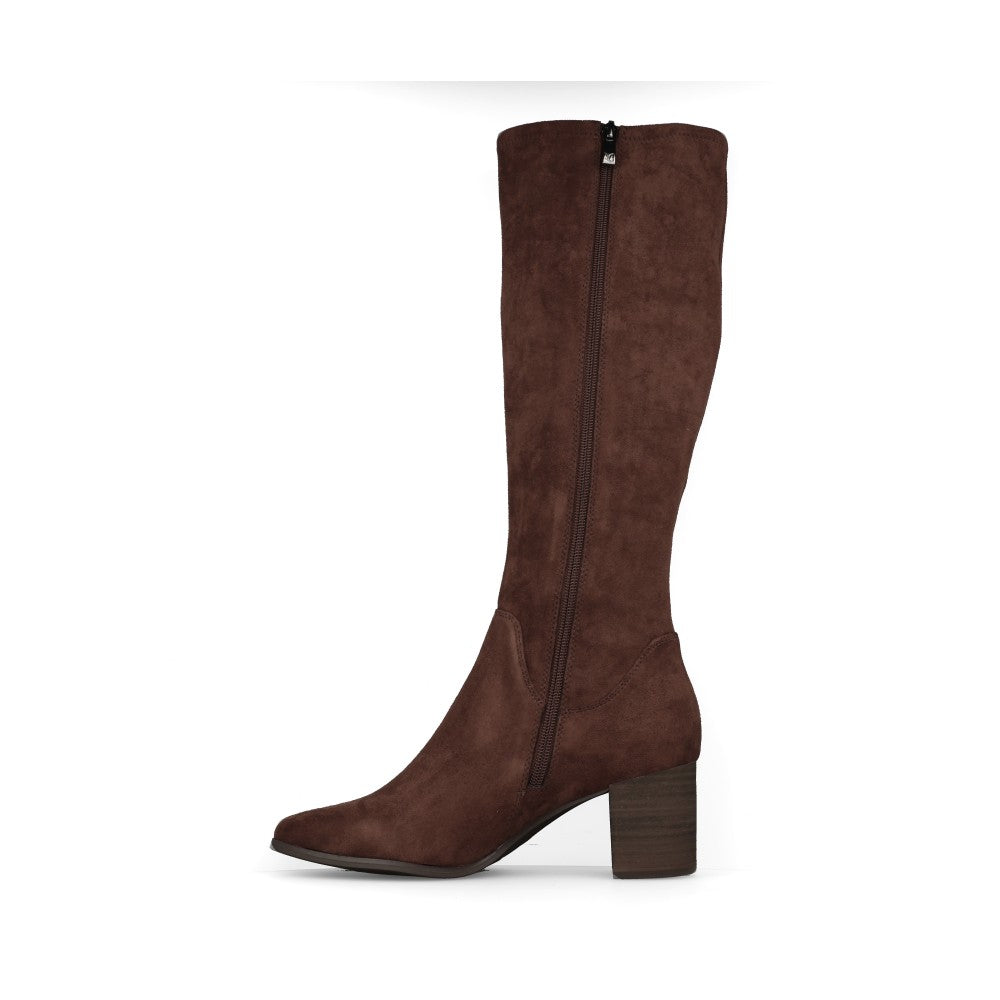 Caprice Ladies 9-25503 Pull-On Knee High Boot In Choco