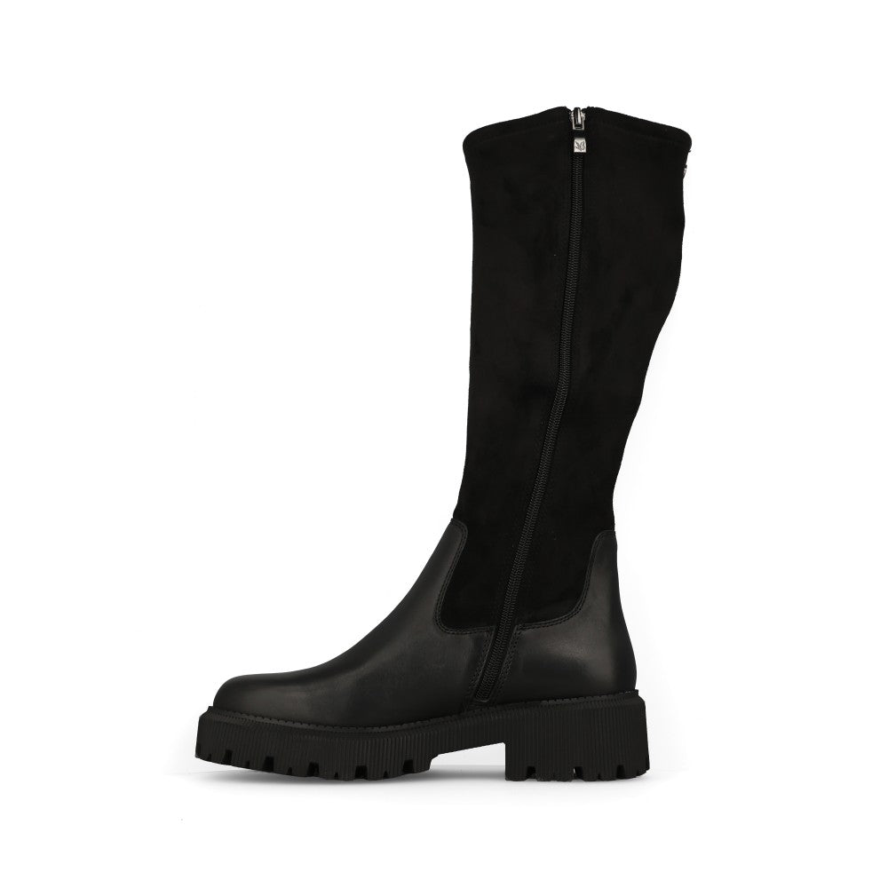 Caprice Ladies 9-26509 Chunky Sole Knee High Boot In Black