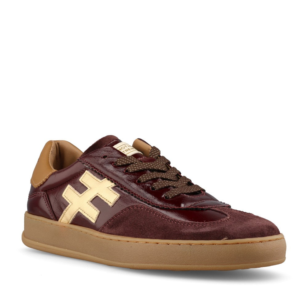 Another Trend Ladies A032 9245 Trainer In Burgundy