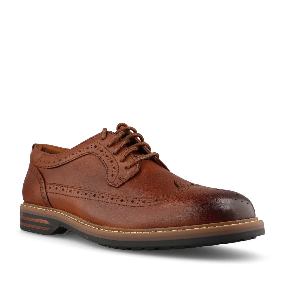Clarks Mens Aldwin2 Limit Leather G-fit Boot in Dark Tan