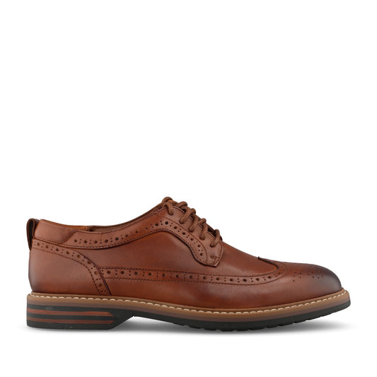 Clarks Mens Aldwin2 Limit Leather G-fit Boot in Dark Tan