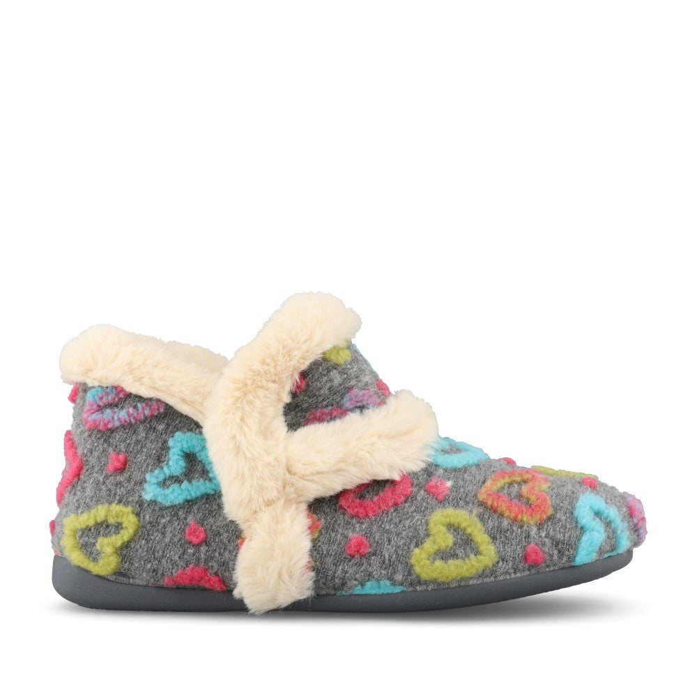 Lunar Ladies Angel KLA234 Slipper In Grey