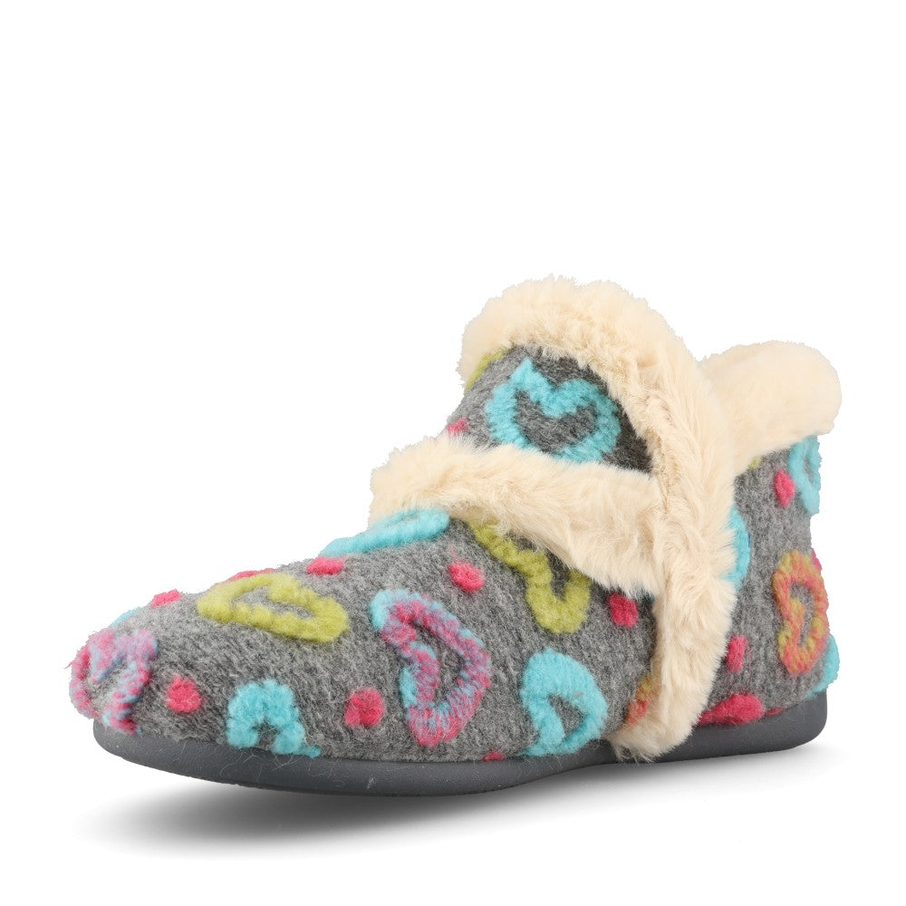 Lunar Ladies Angel KLA234 Slipper In Grey