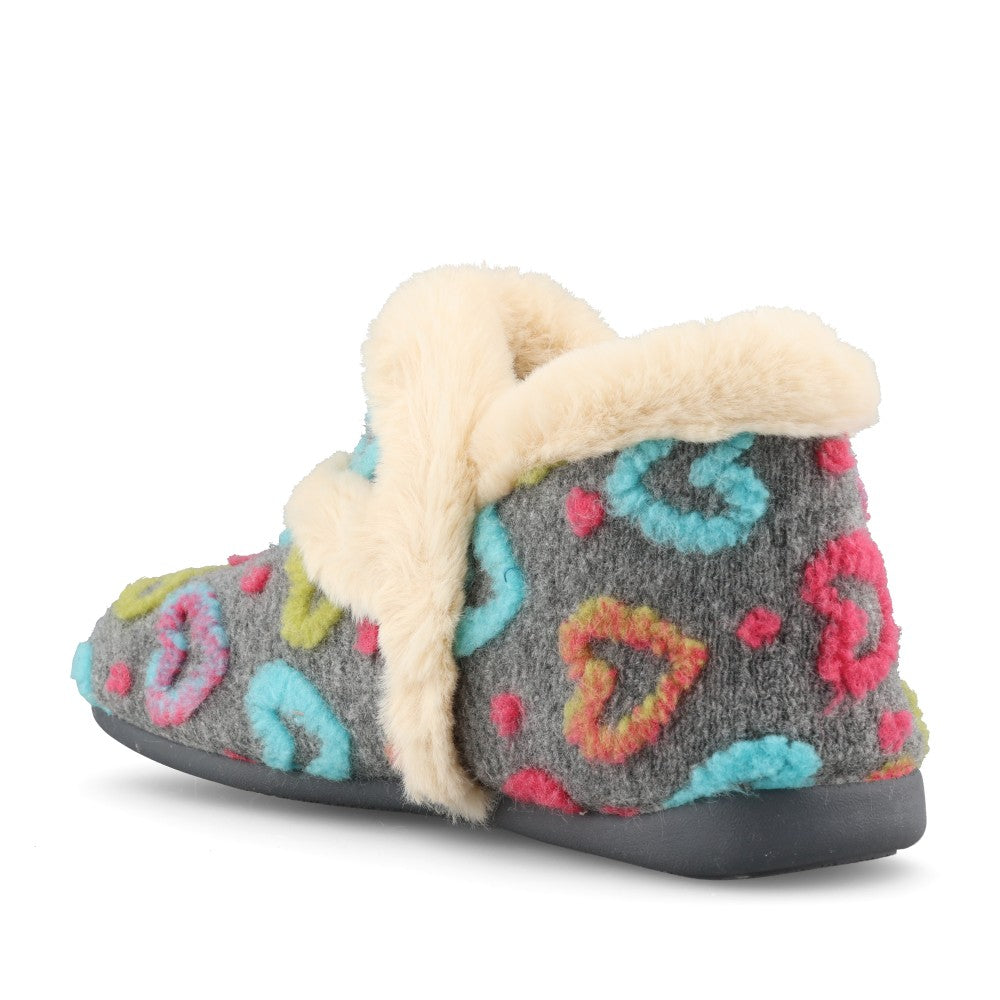 Lunar Ladies Angel KLA234 Slipper In Grey