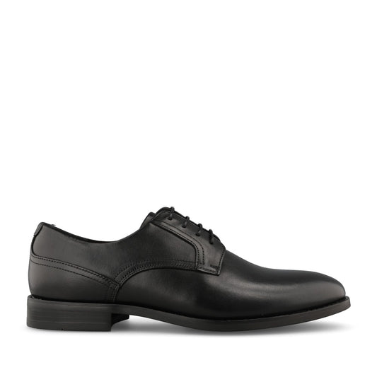 Clarks Mens Bowburn Lace Leather G-fit Shoe In Black