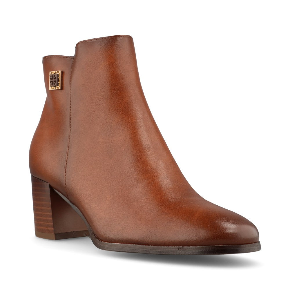 Ladies Patrizio Como Burunzo Ankle Boot in Caramello