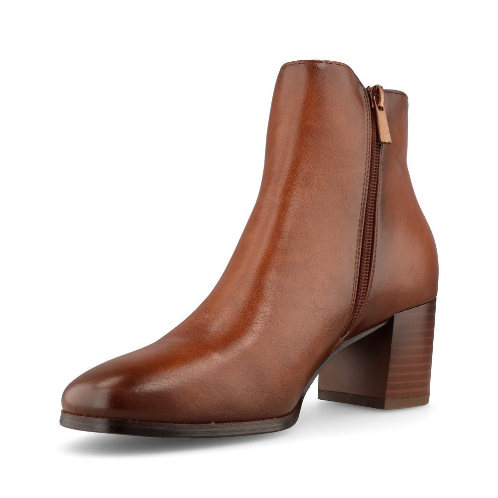 Ladies Patrizio Como Burunzo Ankle Boot in Caramello