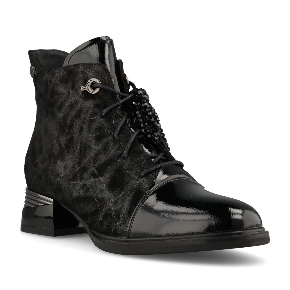 Loretta Vitale Ladies C38155 Ankle Boot In Black