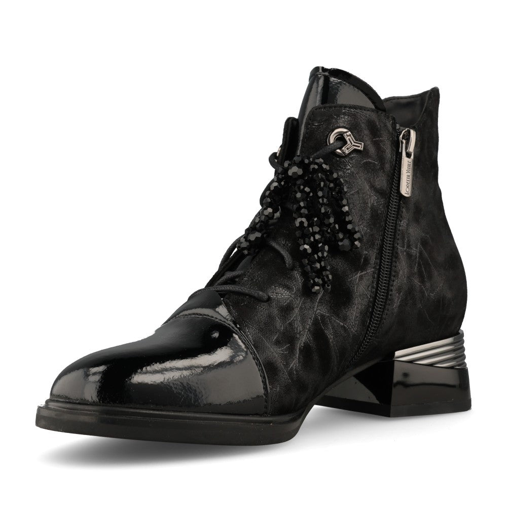 Loretta Vitale Ladies C38155 Ankle Boot In Black