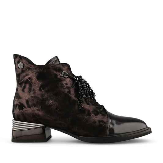 Loretta Vitale Ladies C38155 Ankle Boot In Brown